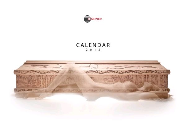 Корпоративный календарь от производителя гробов