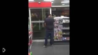 Australian man gets caught stealing from a service station