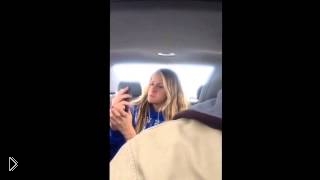 Catching a daughter doing selfies on video