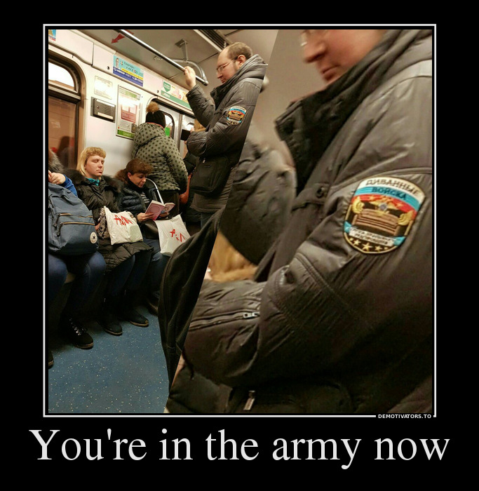 You're in the army now