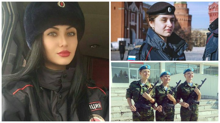 Русские девушки на страже Родины