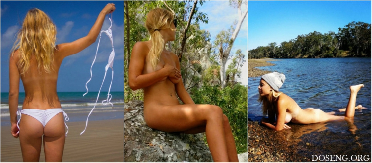 21-летняя девушка путешествует голышом по Австралии